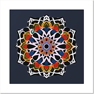 Flower Mandala Posters and Art